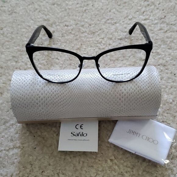 JIMMY CHOO Women's Square 53mm Optical Frame - Picture 4 of 14